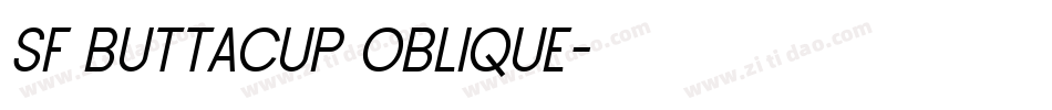 SF Buttacup Oblique字体转换
